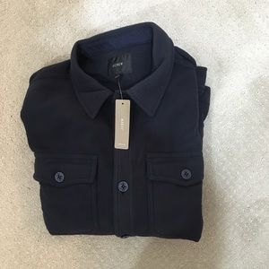 JCrew Mens Fleece Button Down Size M